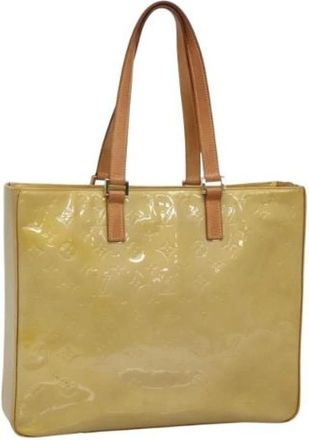 Louis Vuitton Tweedehands leren Louis Vuitton tassen - Dames - Vintage Shopper - Geel - ONE Size - Leer - Vintage
