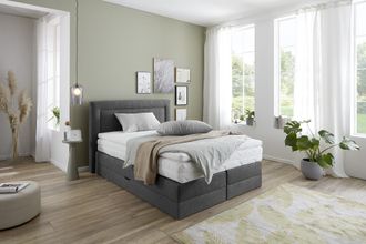 Westfalia Polsterbetten Boxspringbett wahlweise mit Bettkasten und Topper
