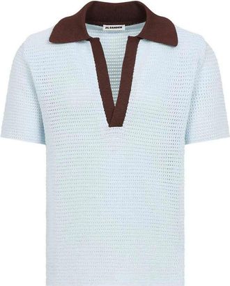Jil Sander Short Sleeves Knit Polo