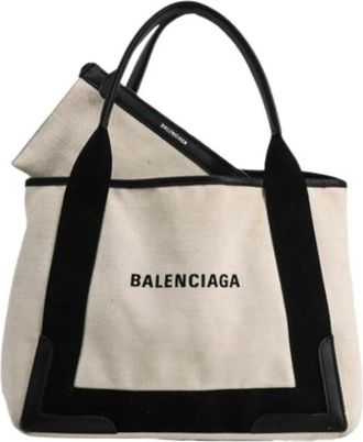 Balenciaga Pre-owned Tote Bags, female, White, Size: ONE SIZE Pre-owned Vintage Tote Bag