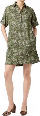 Ann Mashburn Molly Mini Dress In Olive Harkness Forest
