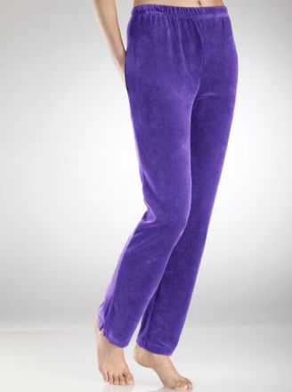 Feel Good Nickihose FEEL GOOD, Damen, Gr. 36/38, Normalgr&ouml;ssen, lila, 80% Baumwolle, 20% Polyester, unifarben, Hosen Nickihose