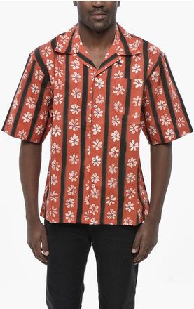 Marni Camicia Bowling in Cotone con Motivo Floreale taglia 50