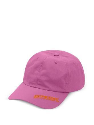 SUPREME visor logo panel hat - Pink