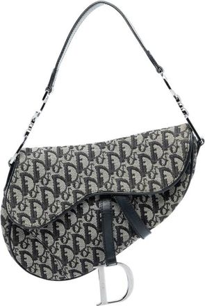 Dior Pre-owned Dior Diorissimo Canvas Saddle Bag Ladies RU 0042