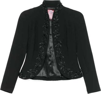 John Galliano Giacca con decorazione anni 90 - Nero