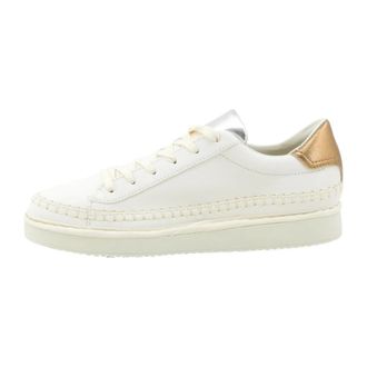 Panchic Schoenen, Dames, Wit, 37 EU, Leer, P01 Veterschoen