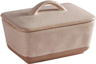 OEM Mantequera De Estilo Europeo Vintage Con Tapa, Mantequera, Caja De Mantequilla Cuadrada De Cer&aacute;mica, 350 Ml, Cer&aacute;mica Amarilla
