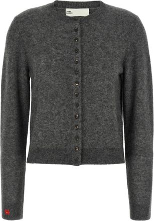 Tory Burch Cardigan con ricamo - Grigio