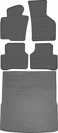 OEM Juego De Alfombrillas De Goma Para Coche Y Maletero Para Vw Passat B6 B7 Kombi (2005-2014)