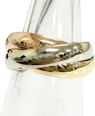Cartier Pink Gold White Gold Yellow Gold Yellow Gold (18K) Pink Gold (18K) White Gold (18K) Band Ring (Pre-Owned)
