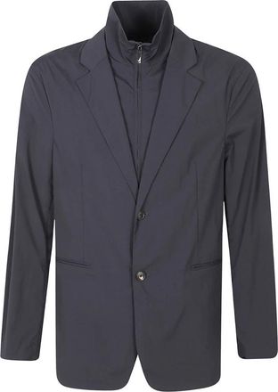 Emporio Armani Removable Straight Blazer - Heren - Blazers - Blauw - 2XL - Jassen