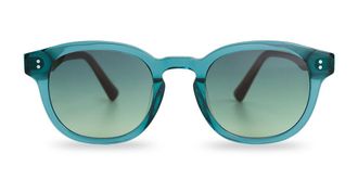 Messy Weekend BILLE Turquoise Gradient Green Mens Sunglasses Blue Size 49
