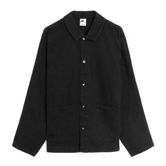 Nike Effen herenoverhemd (Zwart)