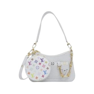 Louis Vuitton Pre-owned Pouch Shoulder Bag - Dames - Pre-owned - Wit - Maat: ONE Size Leer