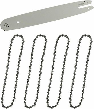 OEM Gu&iacute;a De Cadena - 35 Cm - Paso 3/8 Pulgadas Low Profile - Calibre 1,3 Mm - 50 Eslabones - Para Motosierras - 1 Gu&iacute;a + 4 Cadenas