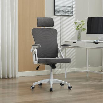 STILVORA Silla De Oficina Ergon&oacute;mica De Malla Con Soporte Lumbar Y Reposacabezas Ajustables: Silla De Escritorio Ejecutiva De Respaldo Alto Para El Hogar/ofici