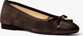 Michael Kors Piper Flex Logo Stitched Suede