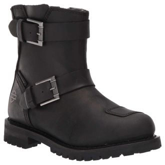 Harley-Davidson Harley Davidson Bremerton 6 Inch DBL B Leather Womens Ankle Boots - Black - Size:UK 5.5
