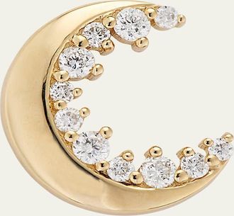 Sydney Evan 14k Gold Cocktail Crescent Moon Stud