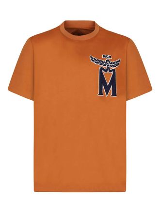 MCM organic-cotton t-shirt - men - Organic Cotton - M - Brown