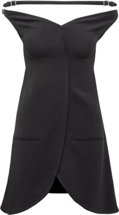 Courr&egrave;ges Ellipse Mini Jurk - Dames - Korte kleedjes - Zwart - XS - Kleedjes