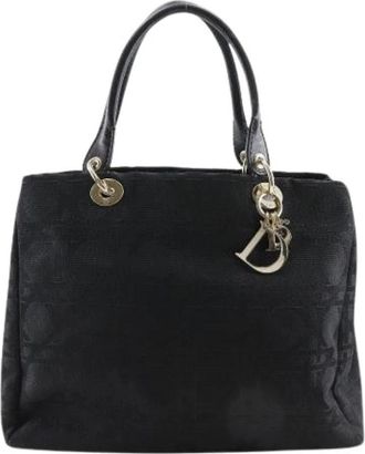 Dior Pre-owned Lady cannage Matelass&eacute; Handtas - Dames - Vintage Handtas - Zwart - ONE Size - Tweed - Vintage