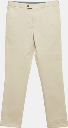 CHARLES TYRWHITT Beige Gabardine Extra Slim Fit Trousers