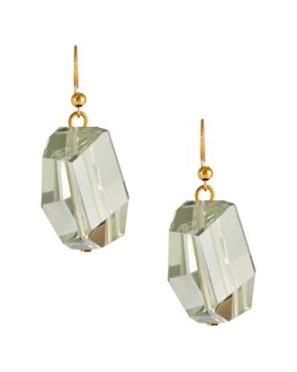 Liv Oliver 18K Plated 35.00 Ct. Tw. Quartz Earrings