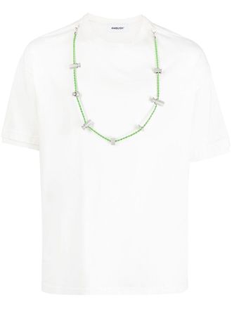 AMBUSH Stoppers organic-cotton T-shirt - men - Organic Cotton/Polyester - S - Green