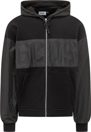 GCDS Black Logo Hood Sweatshirt