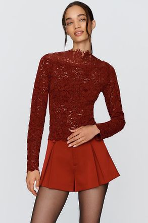 Maeve Lace Boatneck Top