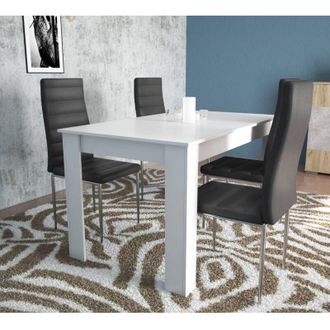 OEM Tavolo Allungabile 110/150x80xh75cm Bianco Luc