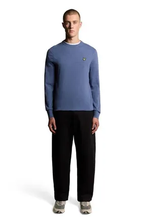 Lyle & Scott Lambswool Blend Crew Neck Sweater in Graystone Marl at Nordstrom, Size X-Large