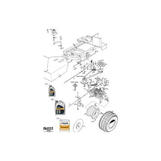 STIGA Sports Llanta Trasera Park (-97) Nueva Original Stiga - 1134-3393-02