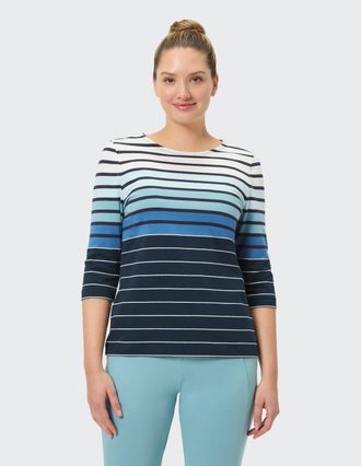 Joy T-Shirt JOY SPORTSWEAR D T-SHIRT KALINA 3/4 ARM, Damen, Gr. 36, blau, Obermaterial: 95% Baumwolle, 5% Elasthan, Shirts T-Shirt