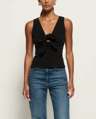 Nation Ltd Terri Tie Tank In Jet Black