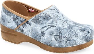 Sanita Plume Floral Print Clog in Blue at Nordstrom, Size 10Us