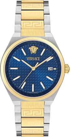Versace V-Auria Two-Tone Bracelet Watch, 39mm in Two Tone at Nordstrom