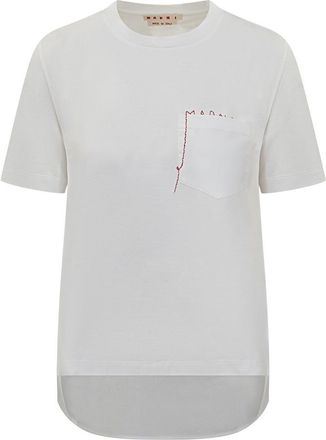 Marni Marni T-Shirt With Embroidered Pocket