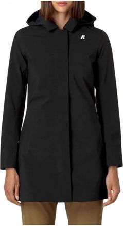 K-Way Mathy Bonded - Dames - Parka Jassen - Zwart - XL - Polyester - Jassen