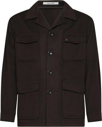 Tagliatore Milton Jacket - Heren - Zomerjassen - Bruin - L - Wol - Jassen