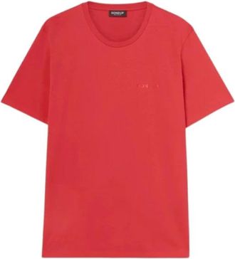 Dondup 528 T-Shirt - Heren - T-shirts - Rood - S - Katoen - Tops