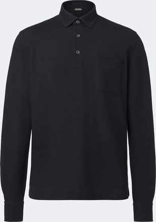 Ermenegildo Zegna Polo in piqu&eacute; di cotone