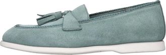 Pantanetti Suede Loafers - Dames - Loafers - Blauw - 37 EU - Leer - Schoenen