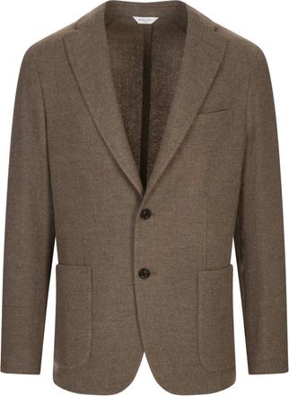 Boglioli Brown Wool Cashmere Blazer