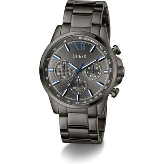 Guess Walker Gw0900G7 - Heren - Accessoires - Zwart - Maat: 44 MM Leer