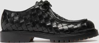 Officine Creative Boss 015 Woven Leather Derby Shoes in Black at Nordstrom, Size 40