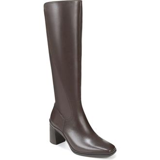 Naturalizer Axel Weatherproof Knee High Boot in Oxford Brown Wp Leather at Nordstrom Rack, Size 6.5 Regular Calf