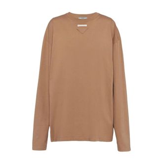 Prada Dames, Tops, Bruin, Maat: M Katoen